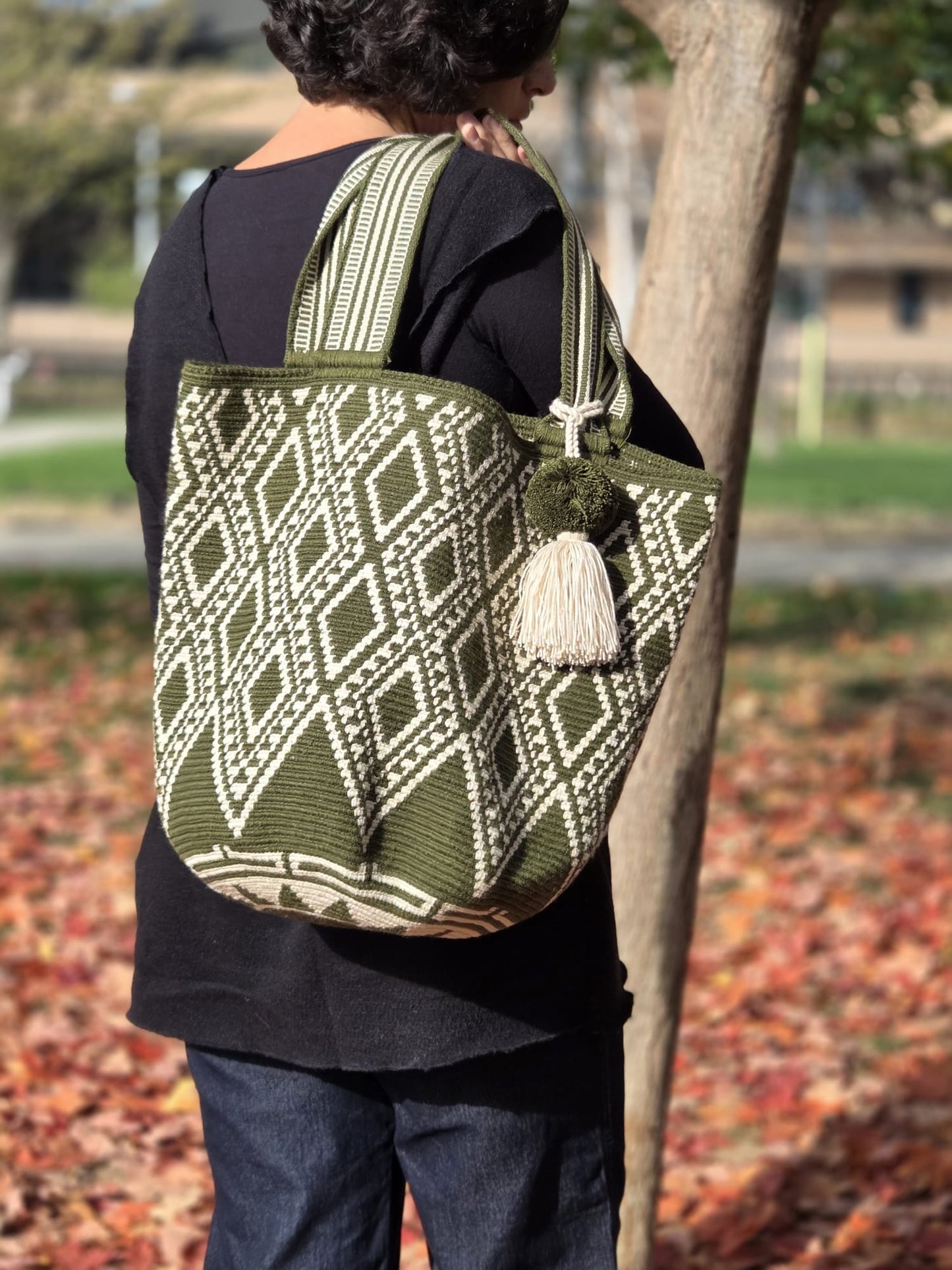 Mochilon Wayuu "colmena"