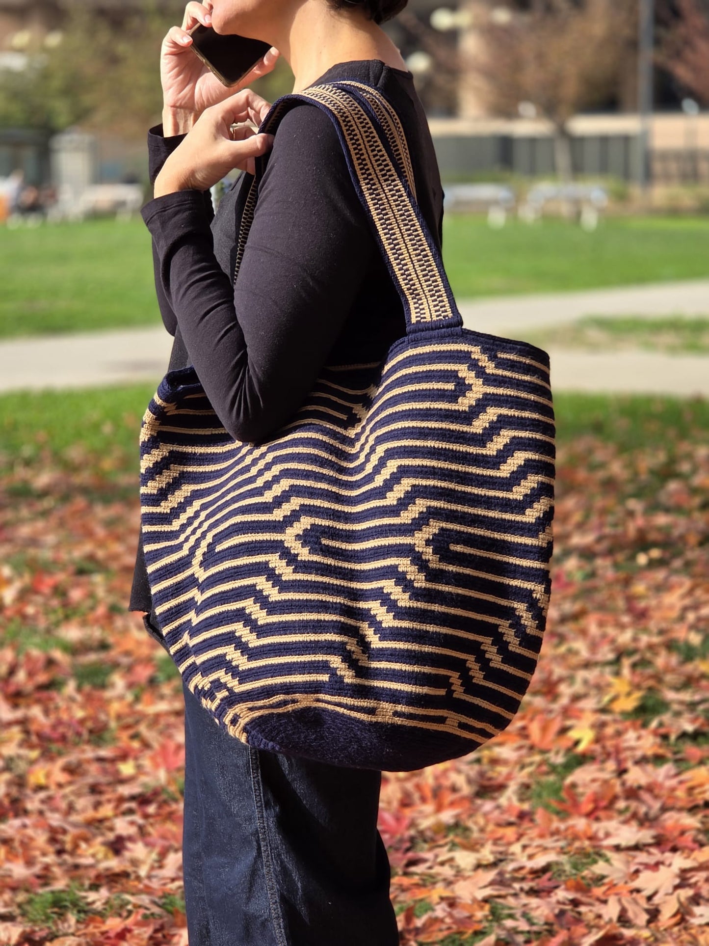 Mochilon Wayuu "caminos"