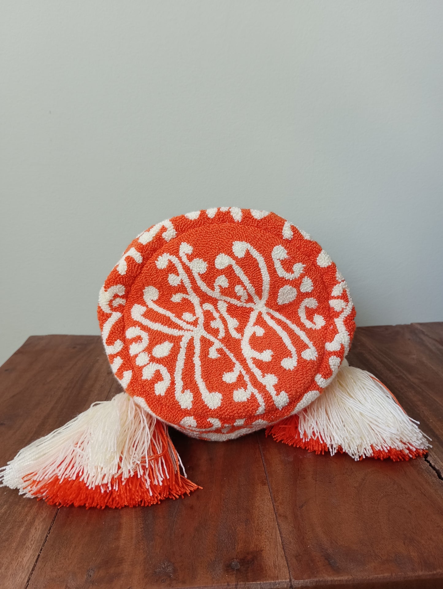 Mochila Wayuu tapizada orange