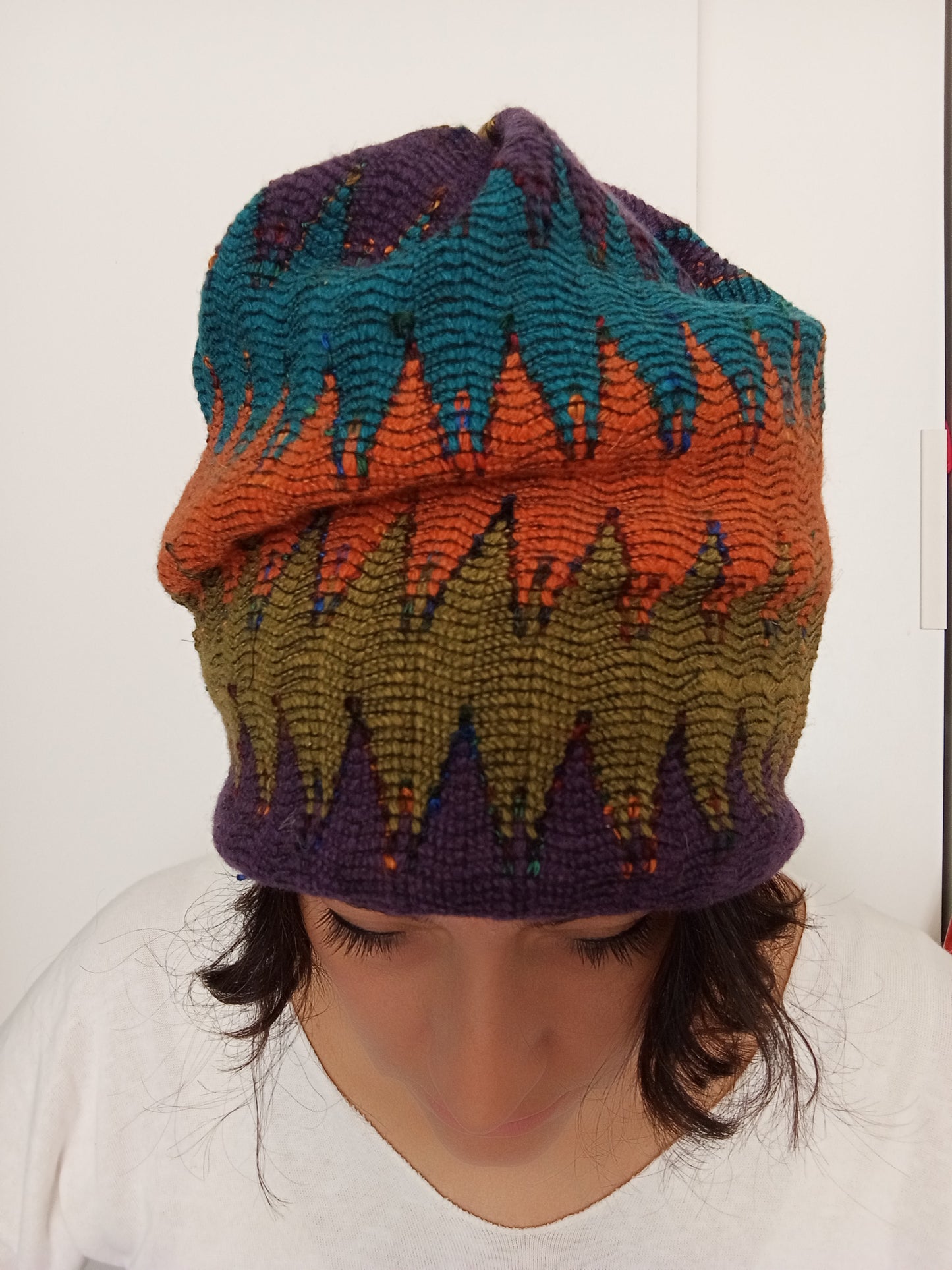 Cappello turbante in tessuto di lana |  Handmade by La Zagara Lab