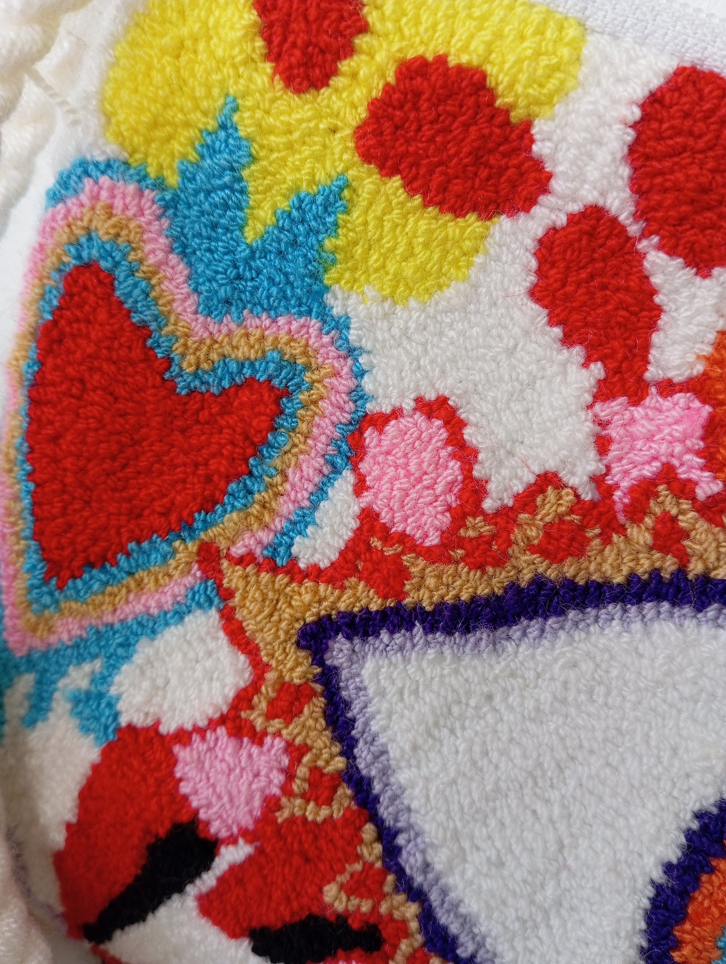 Wayuu Punchneedle shoulder bag - Evil eye