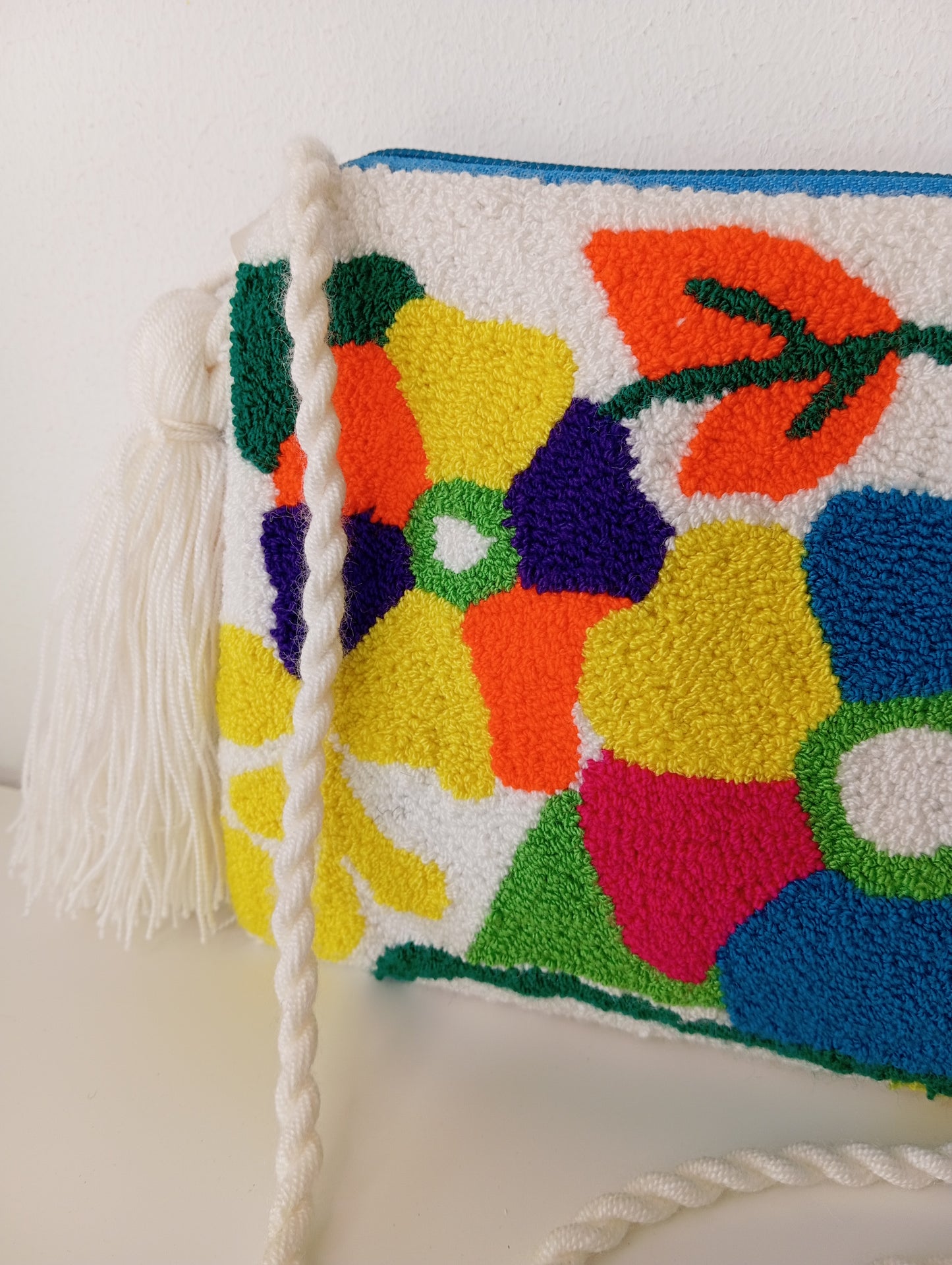 Wayuu Punchneedle shoulder bag - Fiori