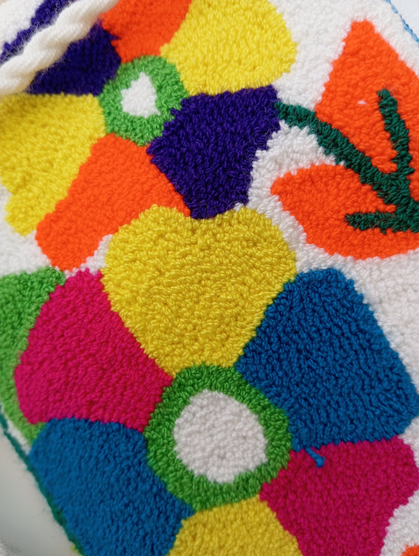 Wayuu Punchneedle shoulder bag - Fiori