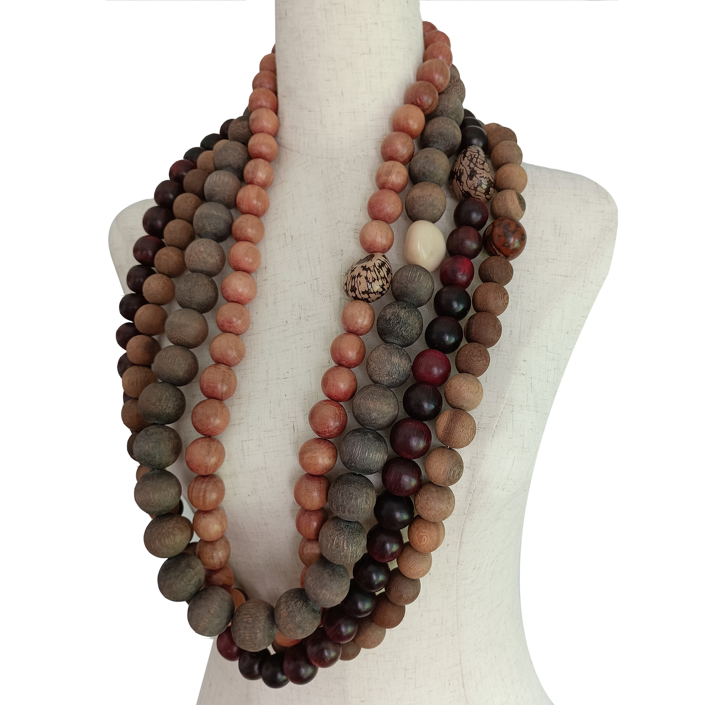 Wood and Tagua Necklace