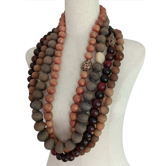 Wood and Tagua Necklace