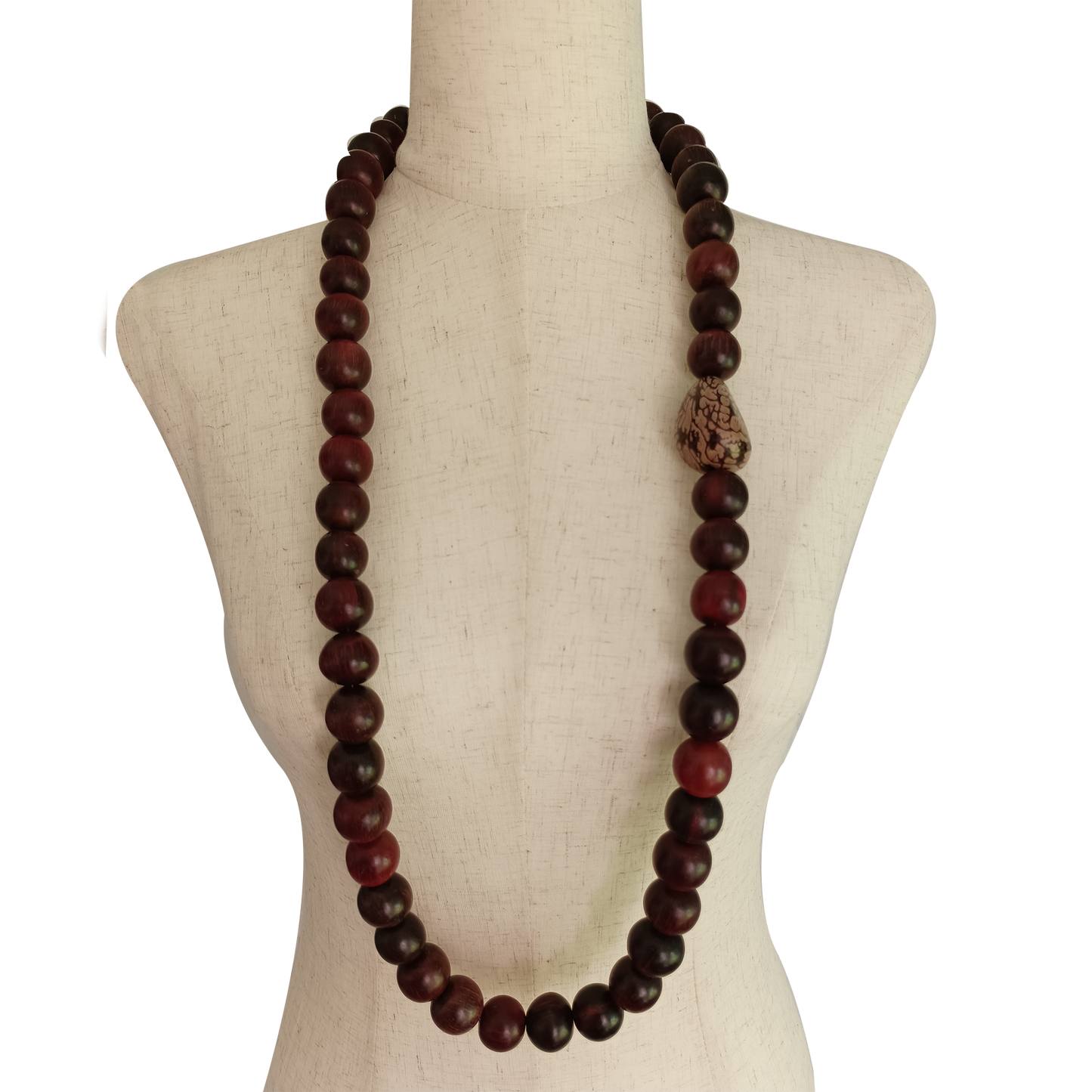 Wood and Tagua Necklace