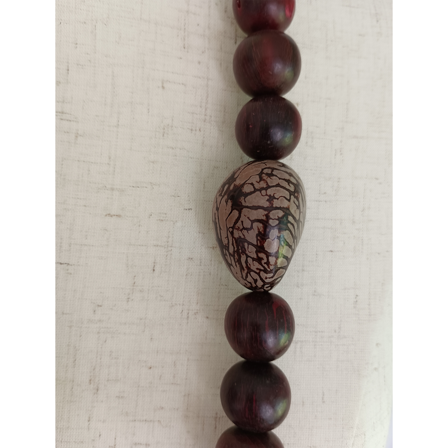 Wood and Tagua Necklace