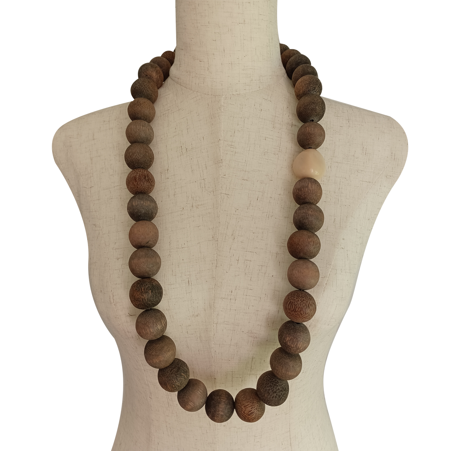 Wood and Tagua Necklace