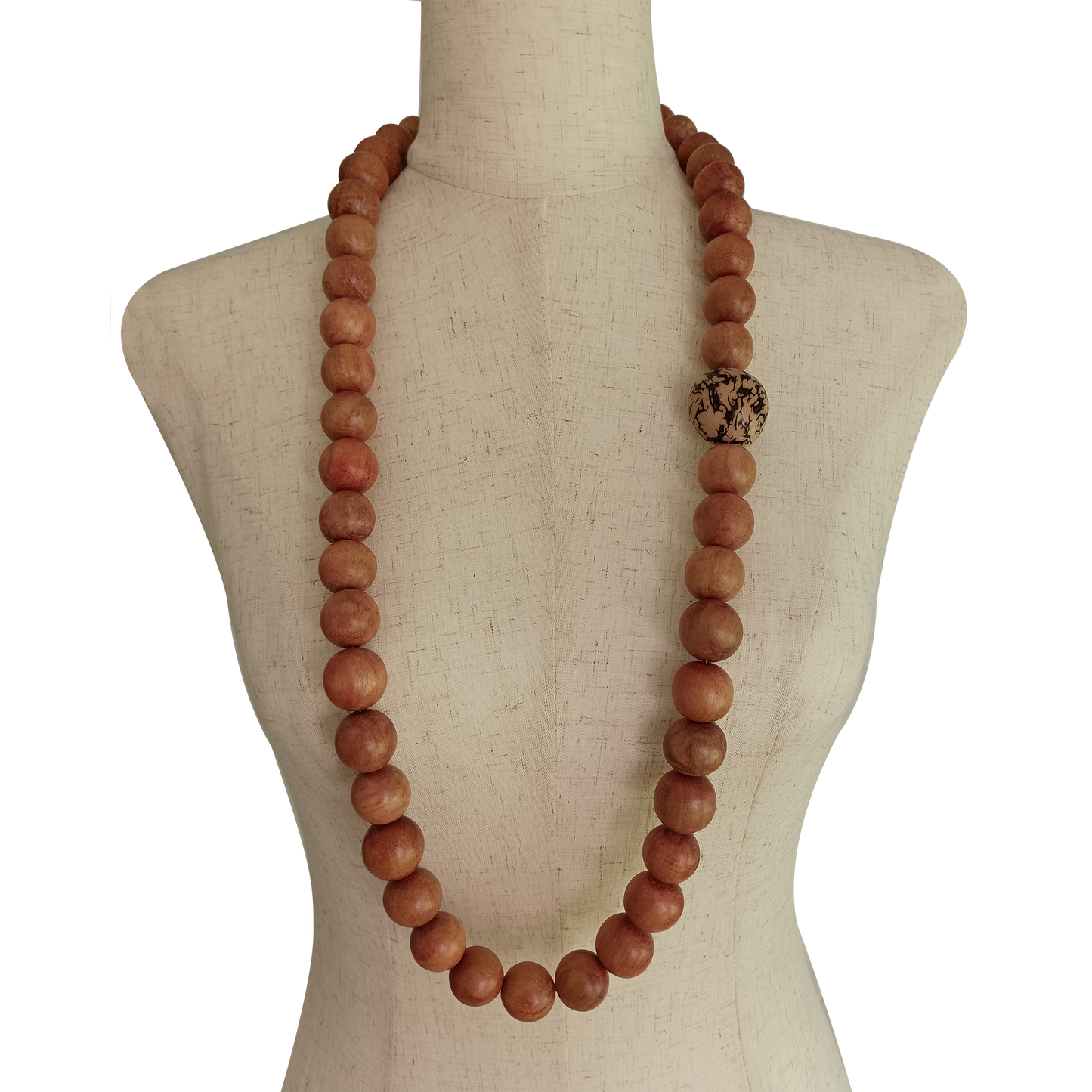 Wood and Tagua Necklace