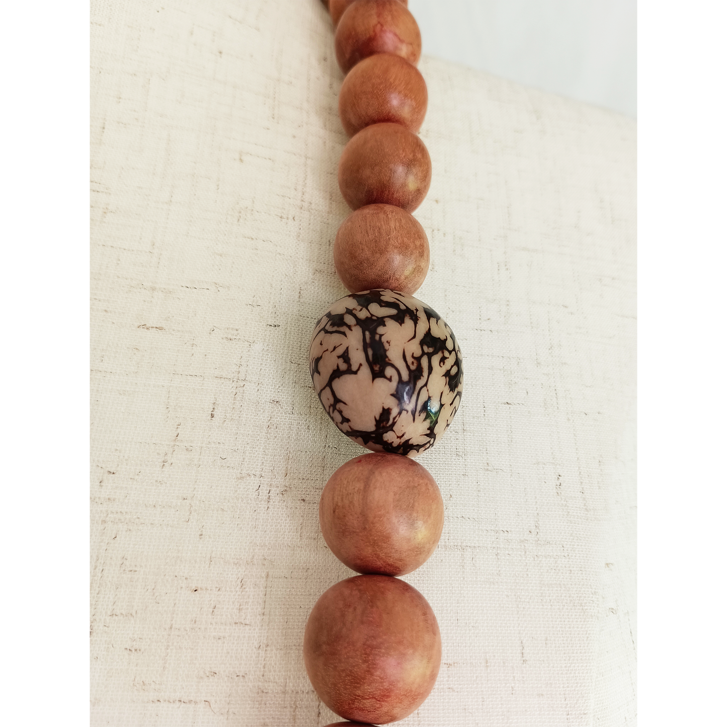 Wood and Tagua Necklace