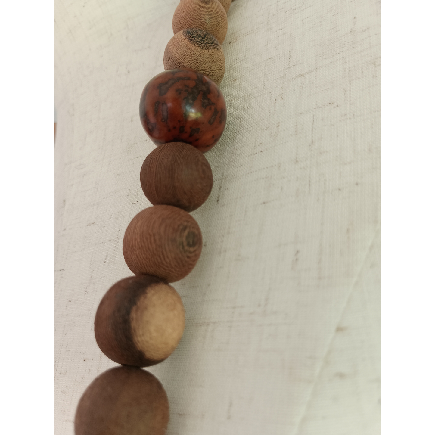 Wood and Tagua Necklace